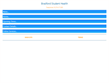 Tablet Screenshot of bradfordstudenthealth.co.uk